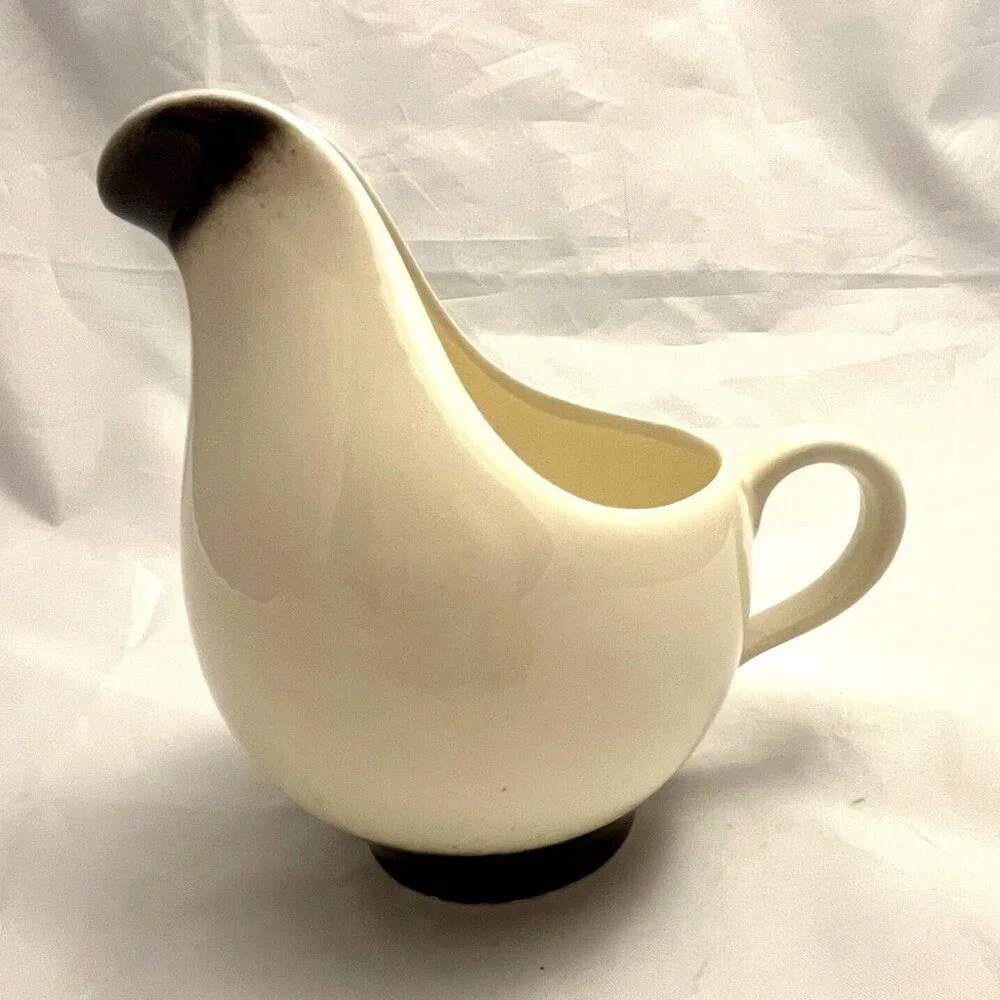 MCM Styled Black & White Creamer, Vintage EUC